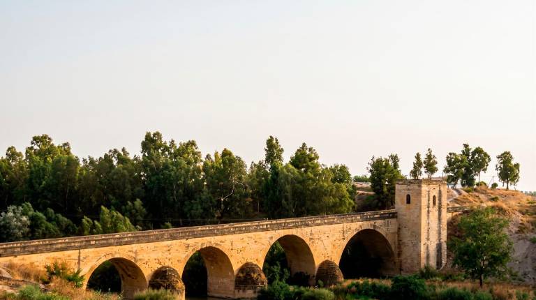 <i>Imagen panorámica del Puente del Obispo, uno de los más emblemáticos de Jaén.</i>
