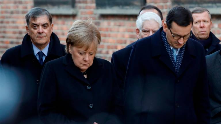 Primera visita de Angela Merkel a Auschwitz