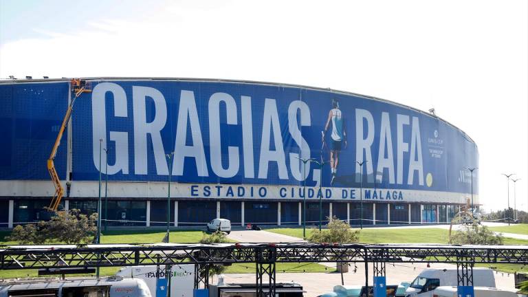 Rafa Nadal ya está en Málaga para su adiós al tenis profesional