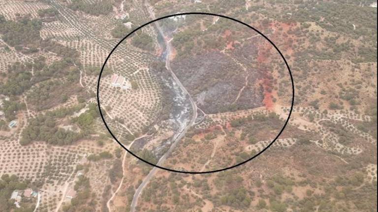 El incendio de Andújar ya está extinguido y quema finalmente 6 hectáreas