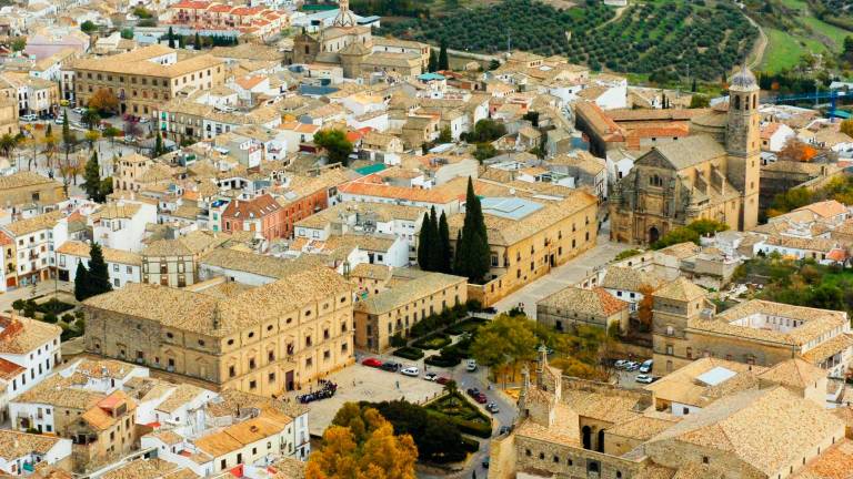 Vista aérea de la ciudad de Úbeda.