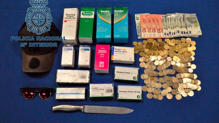 Un menor detenido por robar a punta de cuchillo en una farmacia