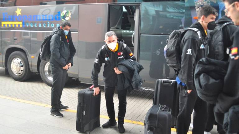 Las imágenes de la Selección española a su llegada a Jaén