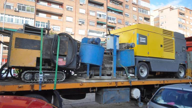 Todo listo para comenzar a extraer agua de la calle Unicef