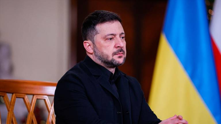 <i>El presidente de Ucrania, Volodimir Zelenski, en una imagen de archivo. / Europa Press. </i>