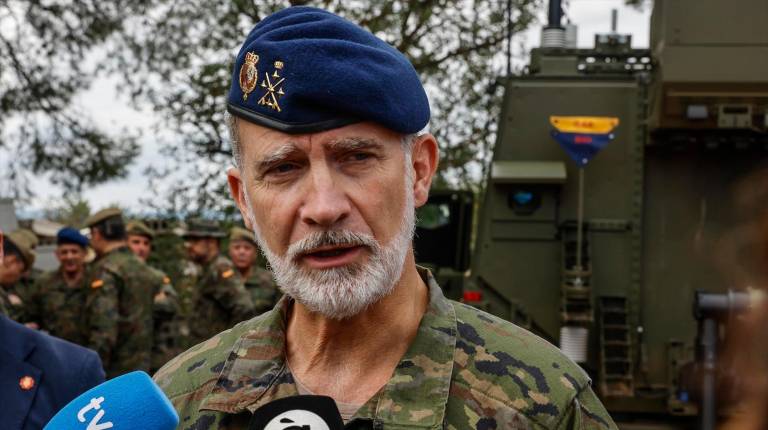 <i>El Rey Felipe VI ha pronunciado unas palabras tras el grave accidente ferroviario en Urda, Toledo. / Europa Press.</i>