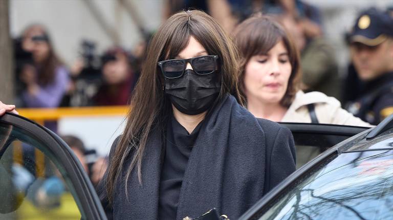 <i>La expareja de Ábalos, Jéssica Rodríguez, a su salida del Tribunal Supremo el 7 de abril de 2026, en Madrid. / Europa Press. </i>