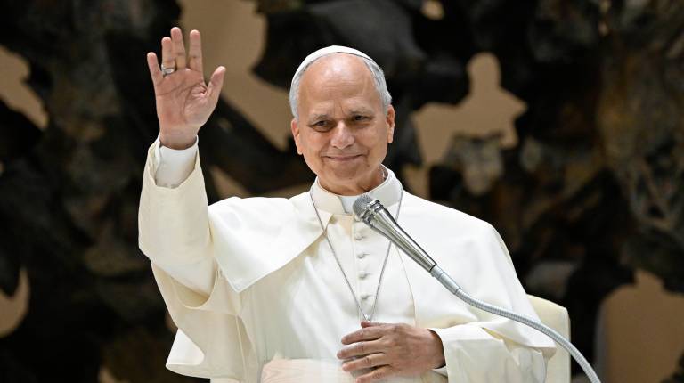 <i>El papa León XIV, en una imagen de archivo.</i>