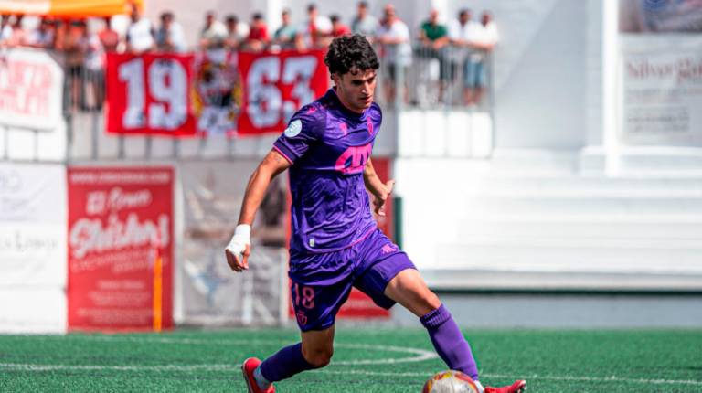 <i>El jugador Manu López durante un partido. / Real Jaén.</i>