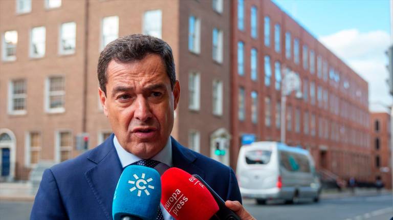 <i>El presidente de la Junta de Andalucía, Juanma Moreno. / Europa Press. </i>