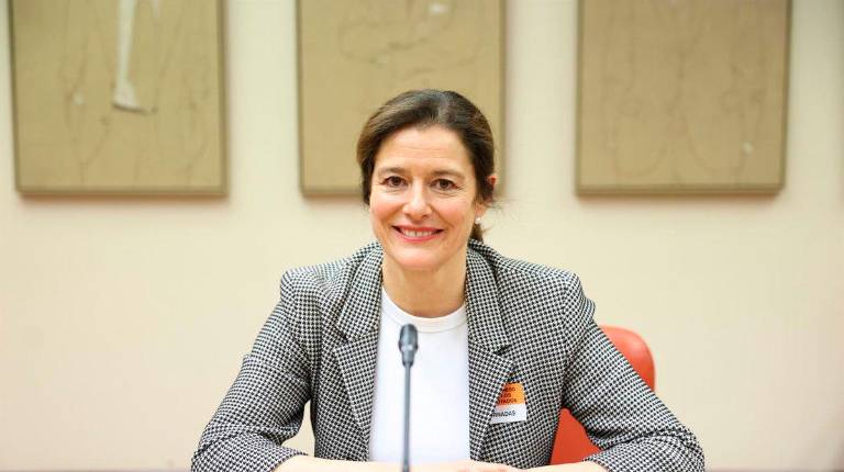 <i>La cabeza de lista de Democracia 21 para las elecciones del 29 de noviembre, Miriam González. Archivo. / Europa Press.</i>