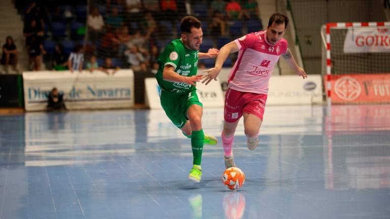 El Jaén FS logra los tres puntos en Navarra con sufrimiento final (4-5)