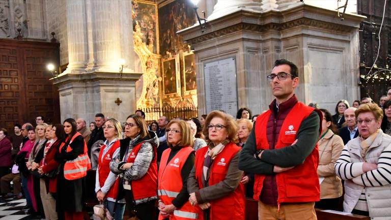 Voluntarios de Cáritas en una de las celebraciones del Jubileo de la Esperanza. / Diócesis de Jaén.