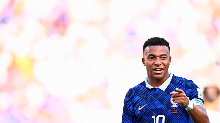 <i>Mbappé tras anotar el gol que le dio la victoria a su equipo. / Europa Press. </i>