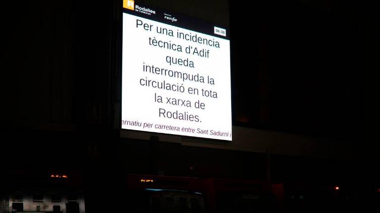 Se recupera el servicio de Rodalies por segunda vez tras resolverse la incidencia