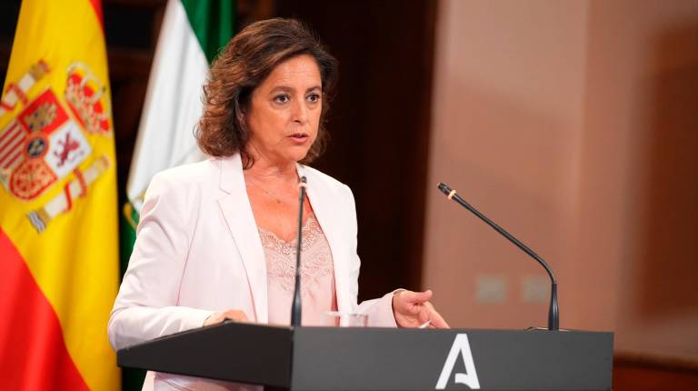 <i>La consejera de Salud y Consumo Catalina García Carrasco durante una rueda de prensa. / Archivo / Francisco J. Olmo / Europa Press.</i>