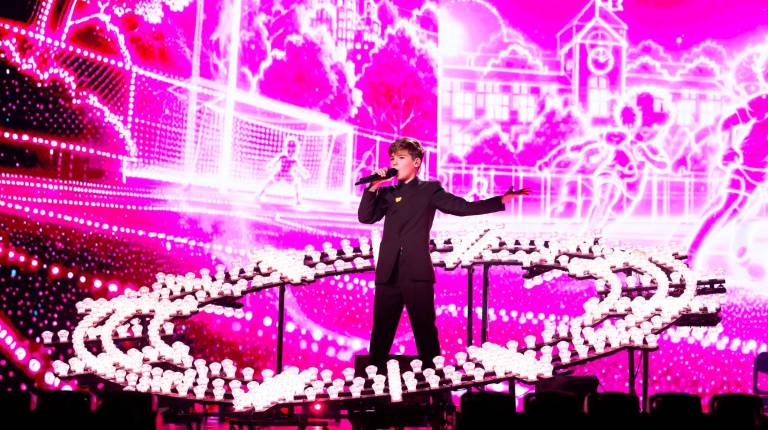 <i>Lucas Paulano durante el primer ensayo.</i>