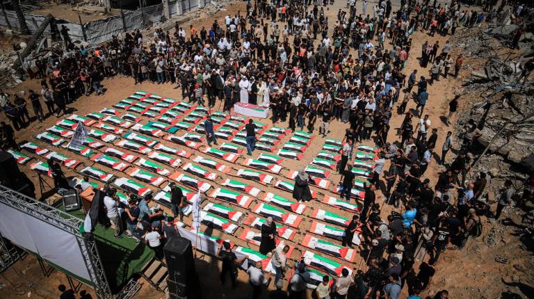 <i>Funeral masivo en Gaza. / Europa Press.</i>
