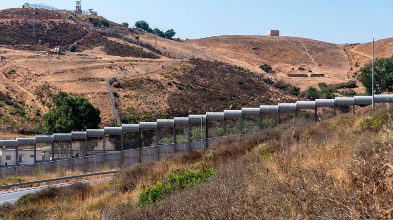 <i>La frontera entre Ceuta y Marruecos. / Europa Press. </i>