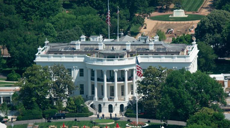 <i>Imagen aérea de la Casa Blanca. / Andrew Leyden / Contacto / Europa Press.</i>