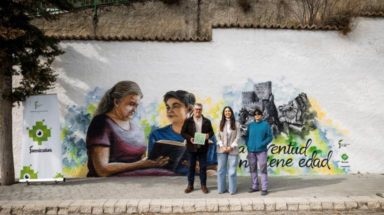 <i>Uno de los murales del proyecto “Street Art Plus” en Albanchez de Mágina. / Diputación de Jaén.</i>