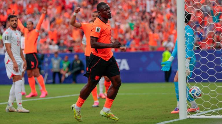 <i>Uno de los goles de Países Bajos frente a Túnez. / Stanley Gontha / Contacto / Europa Press. </i>