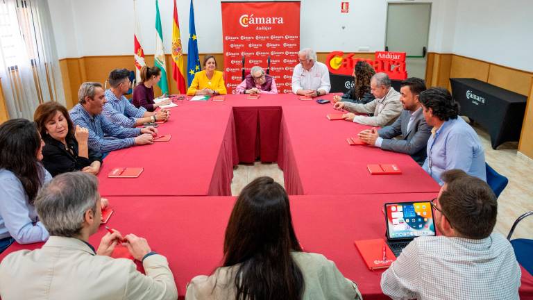 La Cámara de Comercio y la Junta analizan la realidad económica e industrial de Andújar