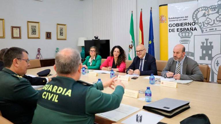 <i>Junta Local de Seguridad para coordinar el dispositivo de seguridad durante la jornada electoral del 17M en la provincia de Jaén. / Subdelegación de Jaén.</i>