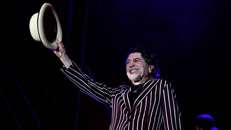 Joaquín Sabina, en su última actuación en Úbeda, en abril de 2023. / Jesús Delgado. 