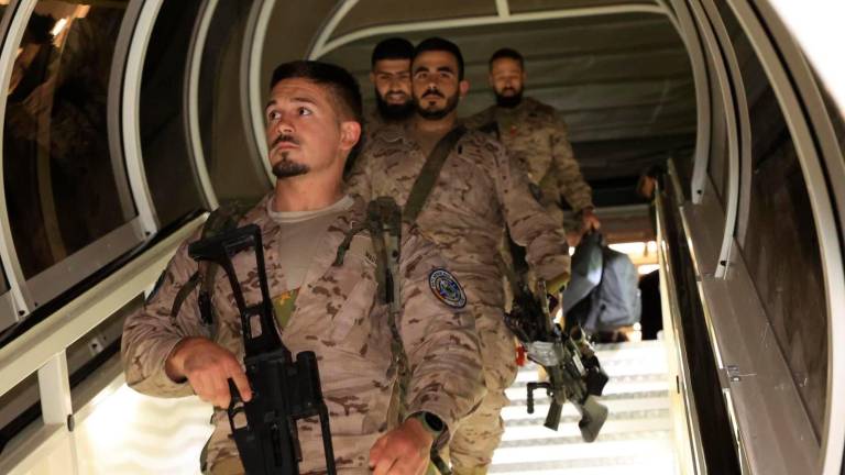 Aterriza en la base aérea de Torrejón un grupo de 200 militares españoles evacuados de Irak