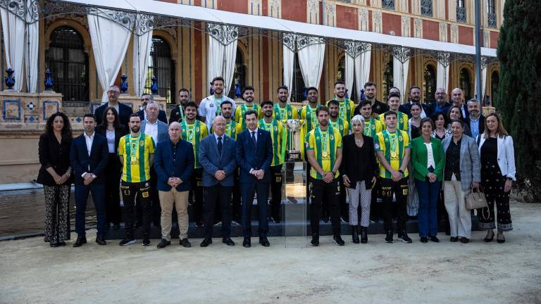 Momentos de un recibimiento para celebrar un título, orgullo de Andalucía