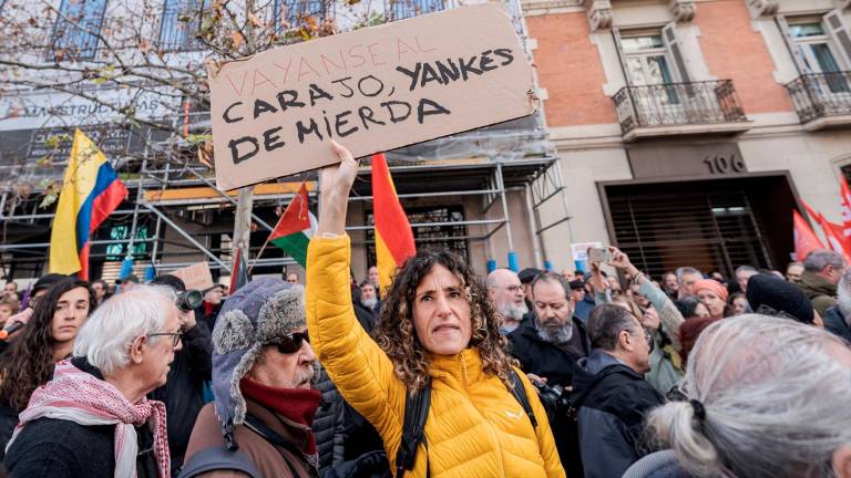 Concentración en Madrid en rechazo a la detención de Maduro: “Yankees terroristas”
