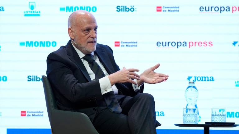 Tebas: “Dani Olmo no debería acabar la Liga con el Barça”