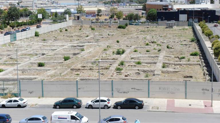 <i>Imagen de archivo de los terrenos donde irá ubicada la Ciudad de la Justicia. / Agustín Muñoz / Diario JAÉN. </i>