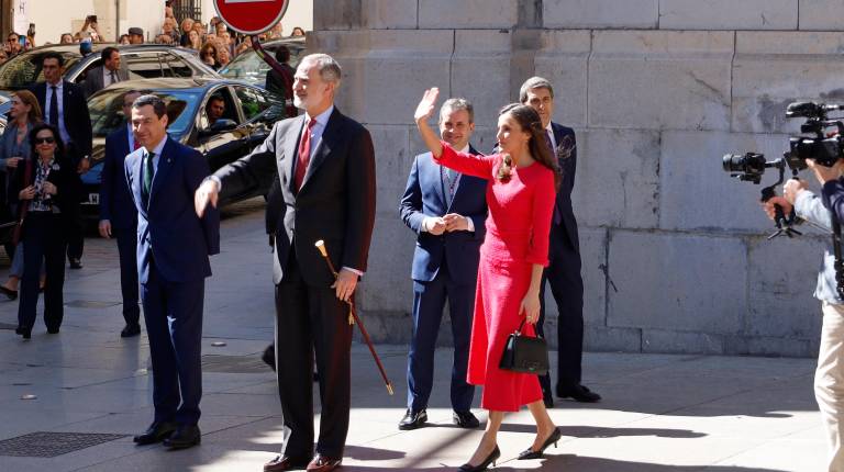 <i>Durante la última visita de Su Majestad el Rey Felipe VI junto a la Reina Leticia. / Jason Moyano / Diario JAÉN. </i>
