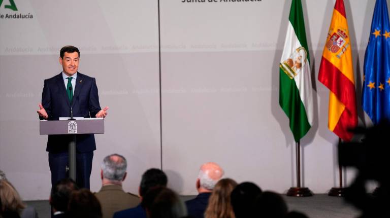 <i>El presidente de la Junta de Andalucía, Juanma Moreno. / Europa Press. </i>