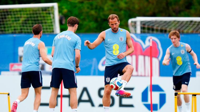 <i>Jugadores ingleses, en un entrenamiento en Florida. / Bradley Collyer / PA Wire / dpa.</i>