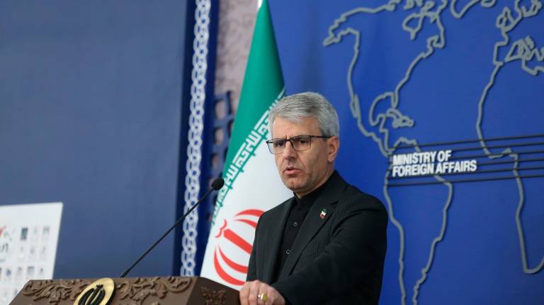 <i>El poravoz del Ministerio de Relaciones Exteriores de Irán, Esmail Baqaei</i>