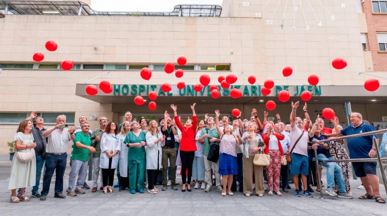 <i>Celebración del Día Mundial del Corazón en el Hospital Universitario de Jaén. / Hospital Universitario de Jaén. </i>