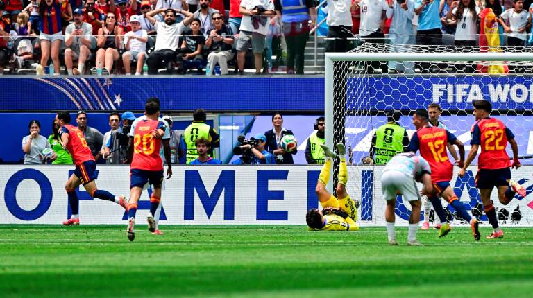 <i>Mikel Merino celebra el gol que supuso el triunfo de España ante Bélgica.. / Europa Press. </i>