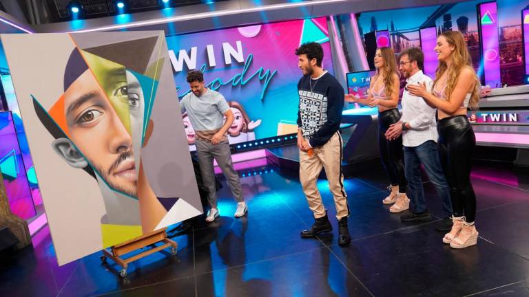 Belin aterriza en El Hormiguero con una de sus obras postneocubistas