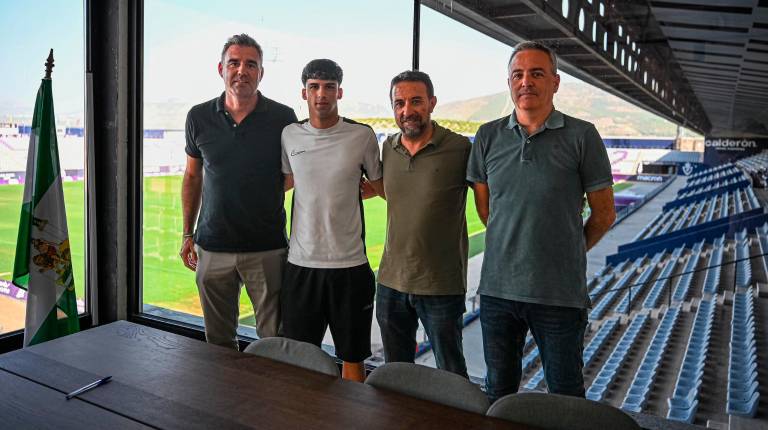 <i>Fran Anera, Mario Pozo, Juan Gambero y Agustín Gutiérrez. / Real Jaén. </i>