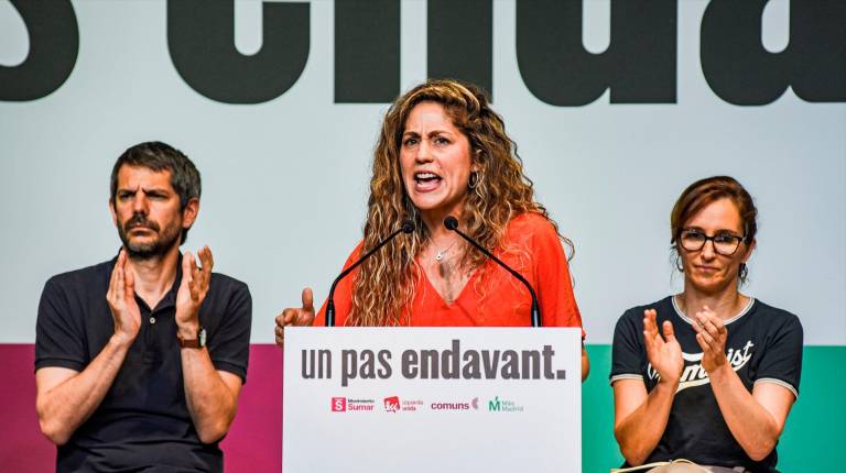 <i>La coordinadora de Sumar, Lara Hernández. / Europa Press. </i>