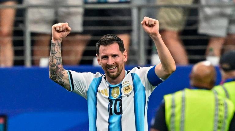 <i>Leo Messi en el Argentina-Austria. / Europa Press.</i>