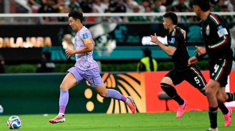 <i>Son Heung-min de Corea del Sur durante el partido. / Europa Press.</i>