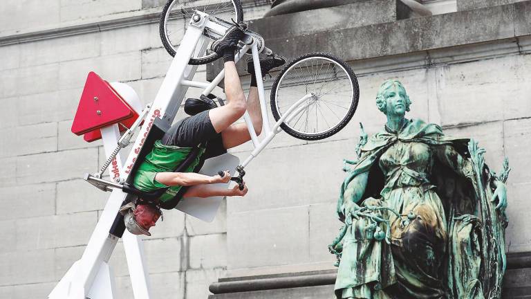 La atracción de la bicicleta en Bruselas