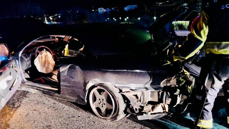 Dos heridos en accidente de tráfico en la A-316 a la altura de Torredelcampo