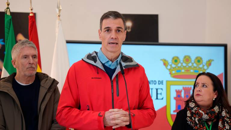 Pedro Sánchez acude hoy a Villanueva de la Reina para conocer los daños del temporal