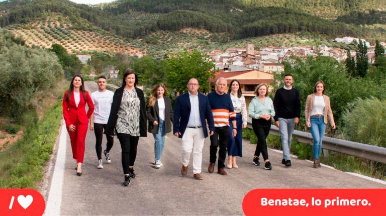 <i>Candidadura del Partido Socialista de Benatae para las elecciones de 2023.</i>