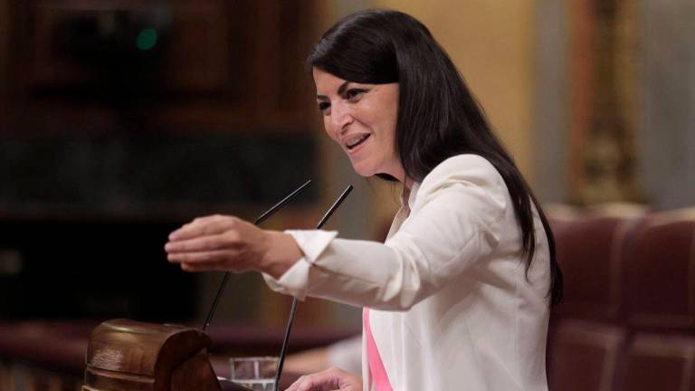 Macarena Olona en el Congreso de los Diputados.